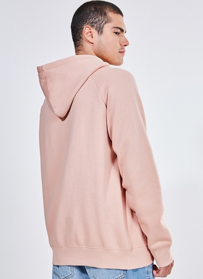 men's salmon colored moletom com capuz