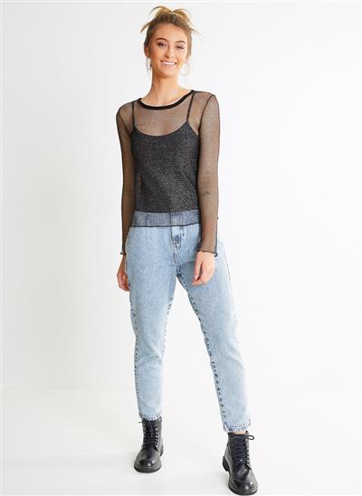 blusa de tela com brilho