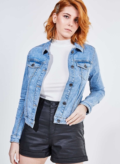 jaqueta jeans básica