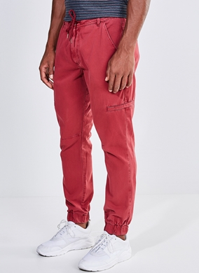 calça jogger vinho