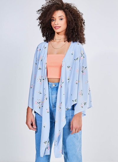 kimono estampa floral