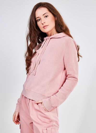 kwd rose moletom com capuz