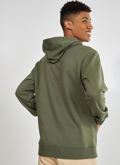 sage green moletom com capuz men