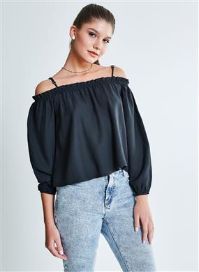blusa manga longa ciganinha