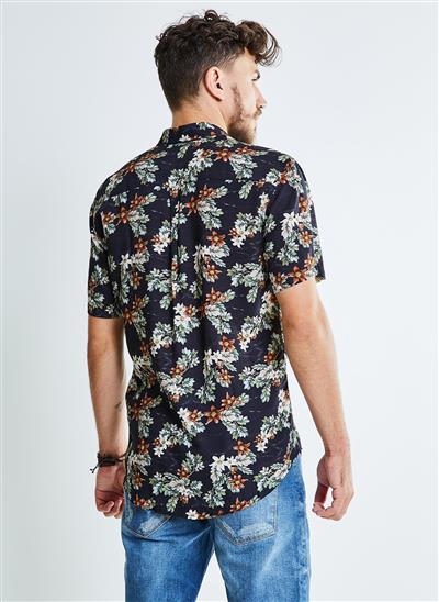 camisa estampada floral